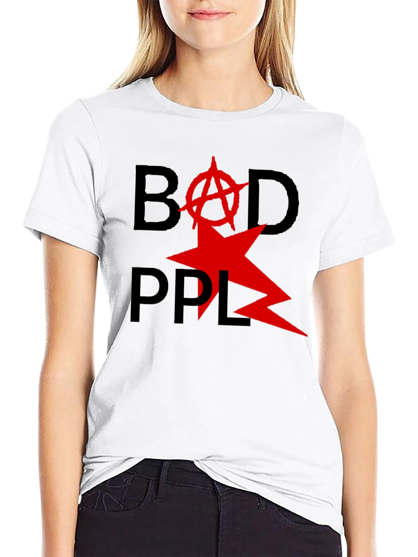 Bad PPL T-Shirt - Anarchy Star Design