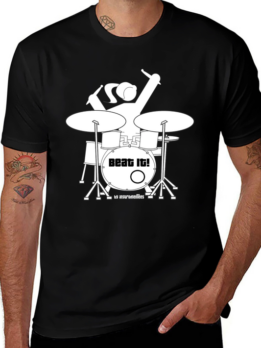 Beat It! Drummer Graphic T-Shirt