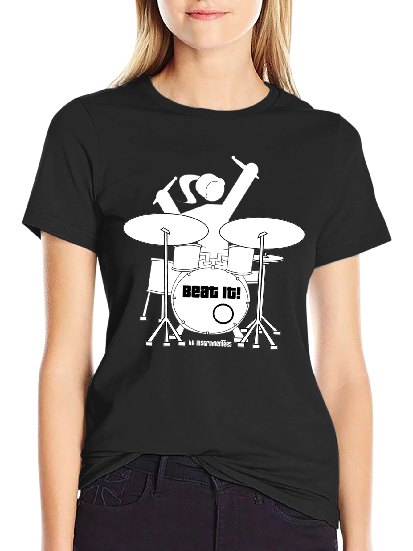 Beat It! Drummer Graphic T-Shirt