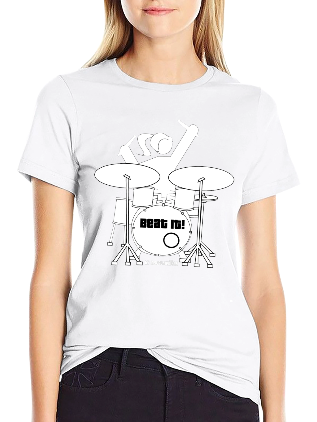 Beat It! Drummer Graphic T-Shirt