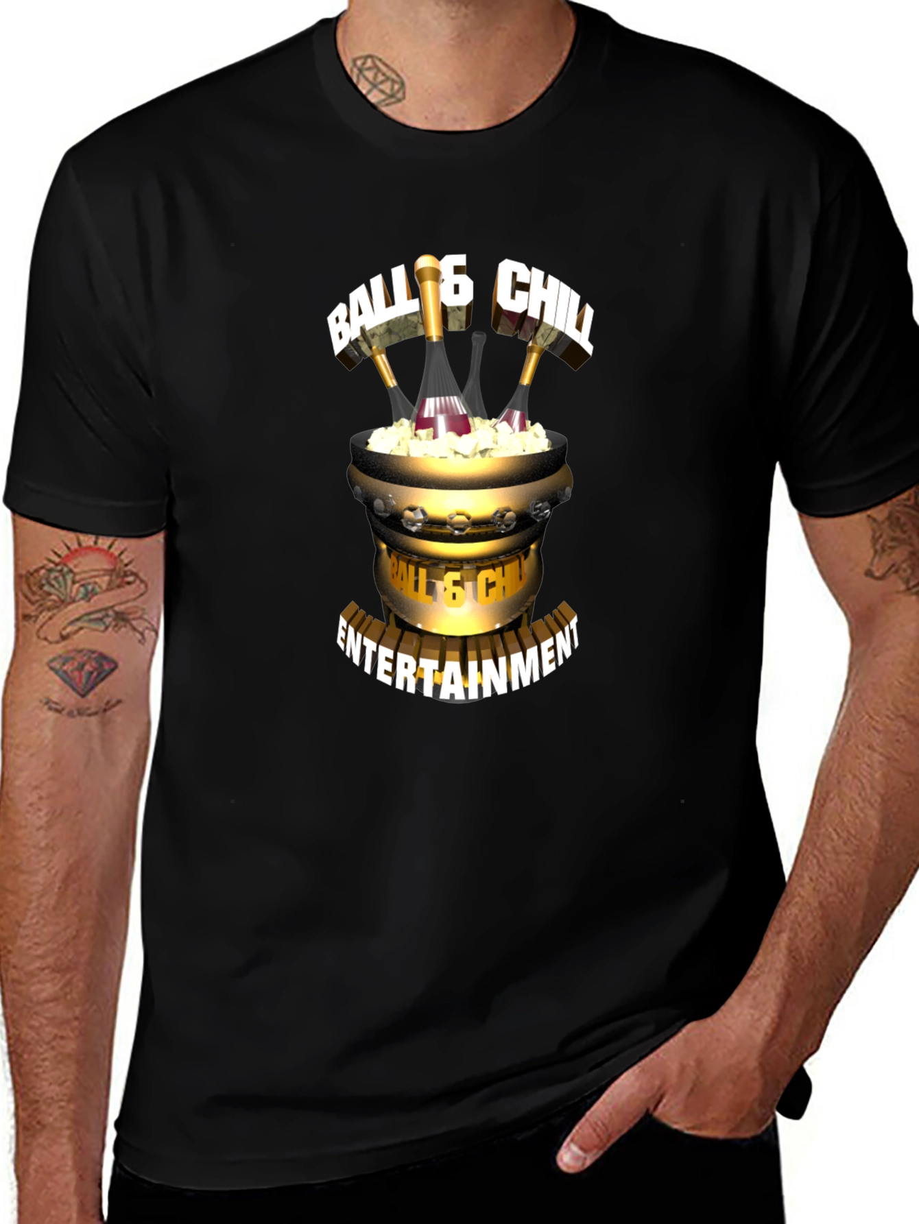 Ball & Chill Entertainment Black T-Shirt