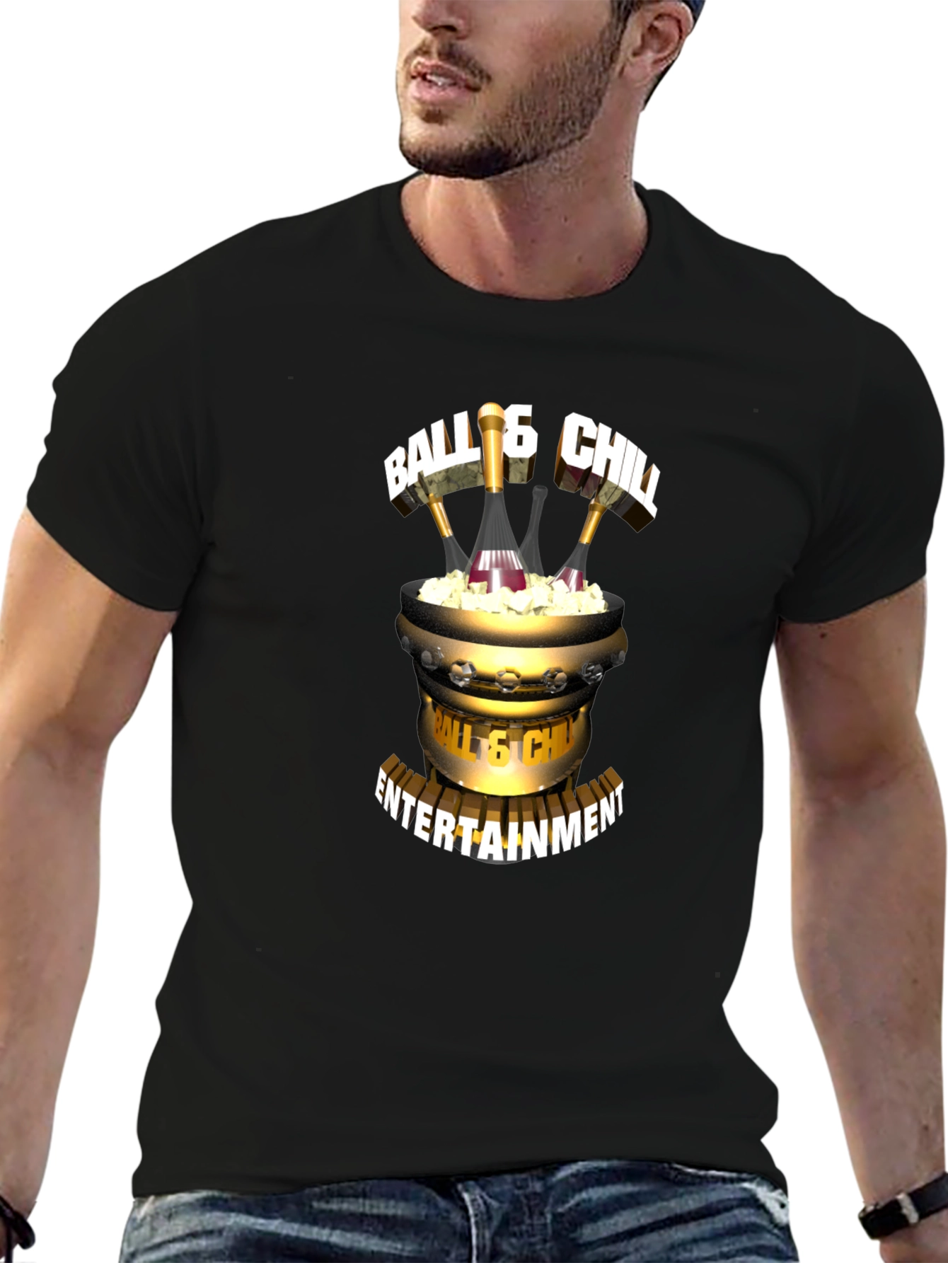 Ball & Chill Entertainment Black T-Shirt