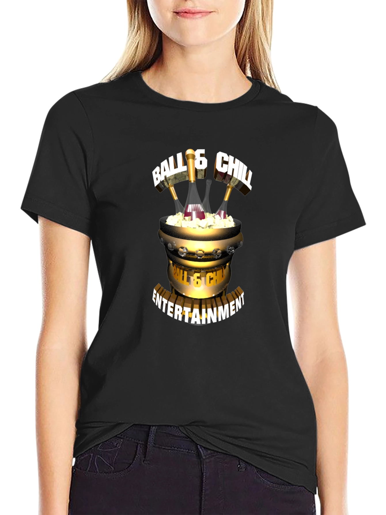 Ball & Chill Entertainment Black T-Shirt