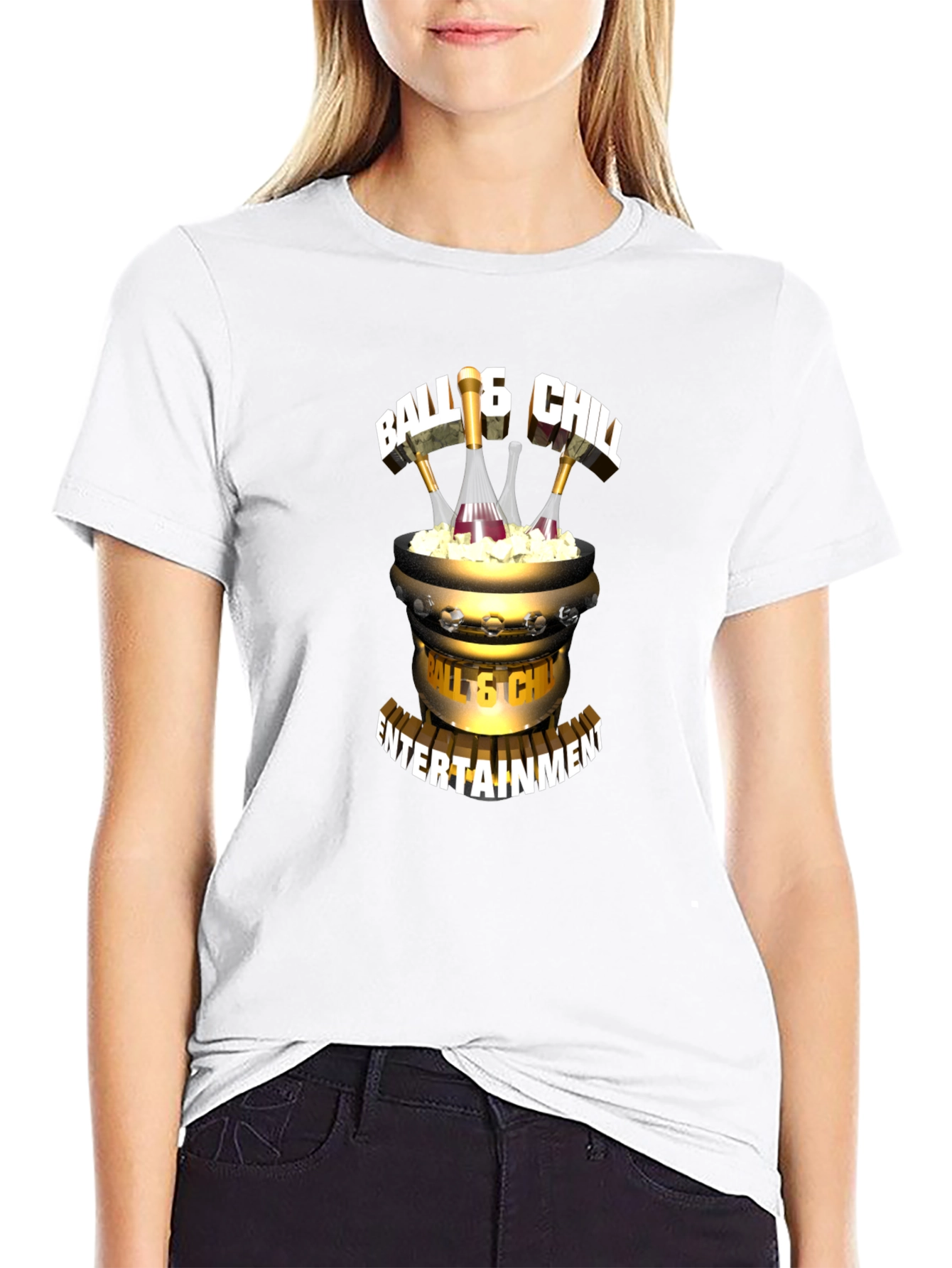 Ball & Chill Entertainment Black T-Shirt