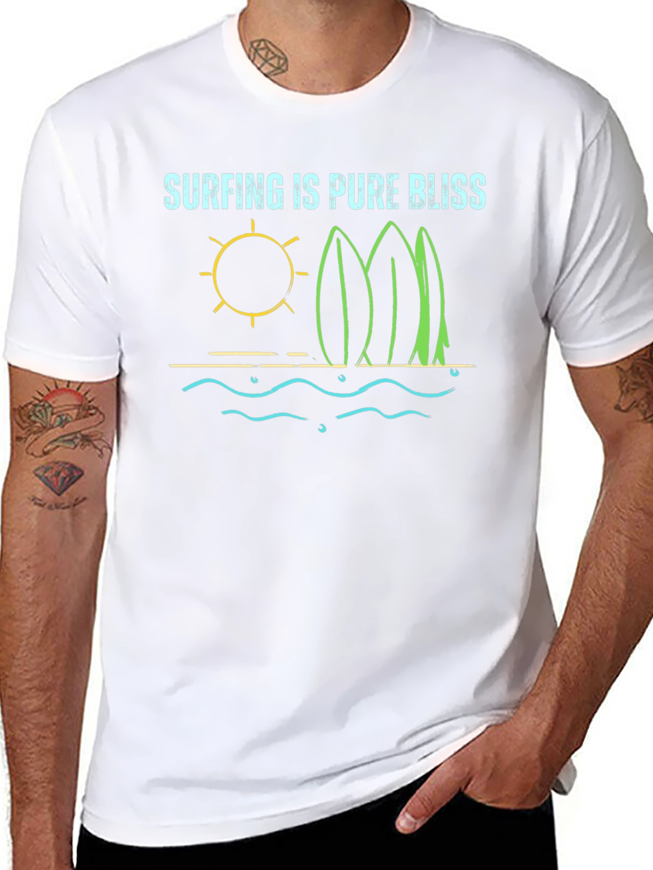 Surfing is Pure Bliss Tee - Beach Vibes