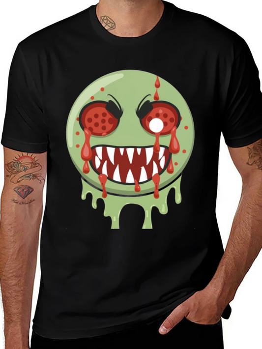 Zombie Emoji Graphic Tee - Spooky Style