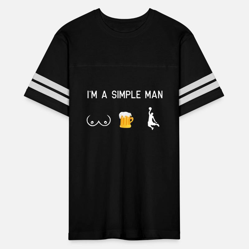 I'm a simple man - boobs beer basketball