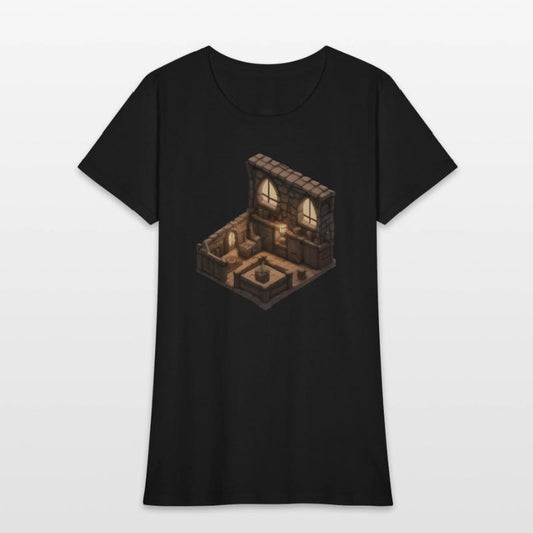 Isometric Medieval Living Room - Voxel Design