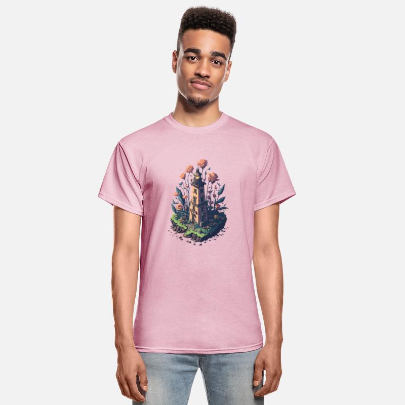 Isometric Vintage Rustic Light House Game Scene