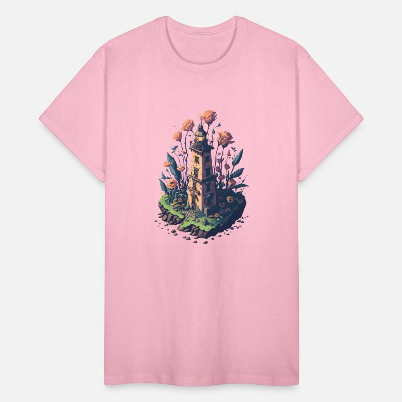 Isometric Vintage Rustic Light House Game Scene