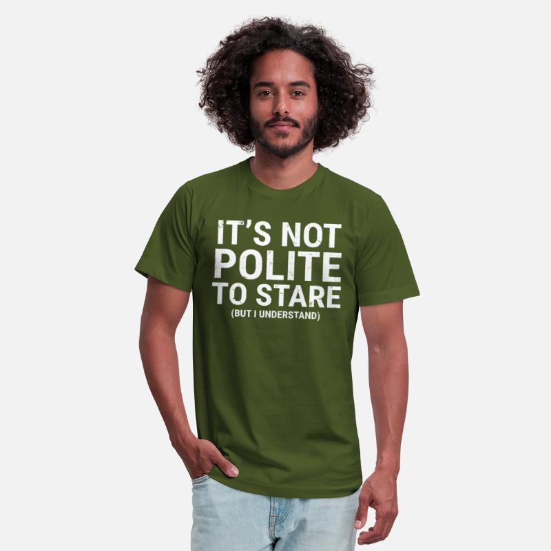 It's Not Polite To Stare Funny Gym Workout T-shirt