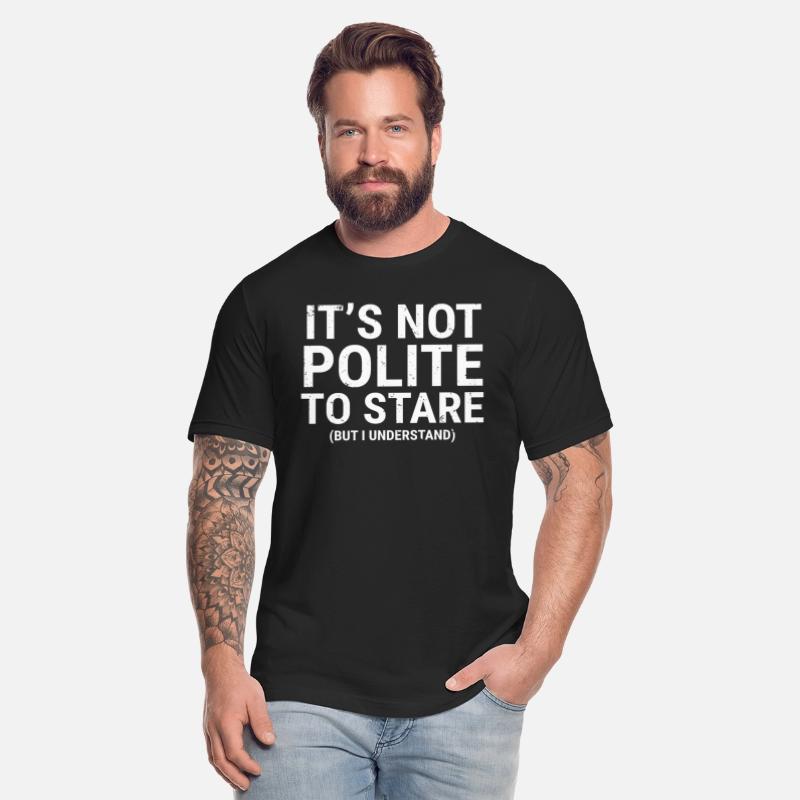 It's Not Polite To Stare Funny Gym Workout T-shirt