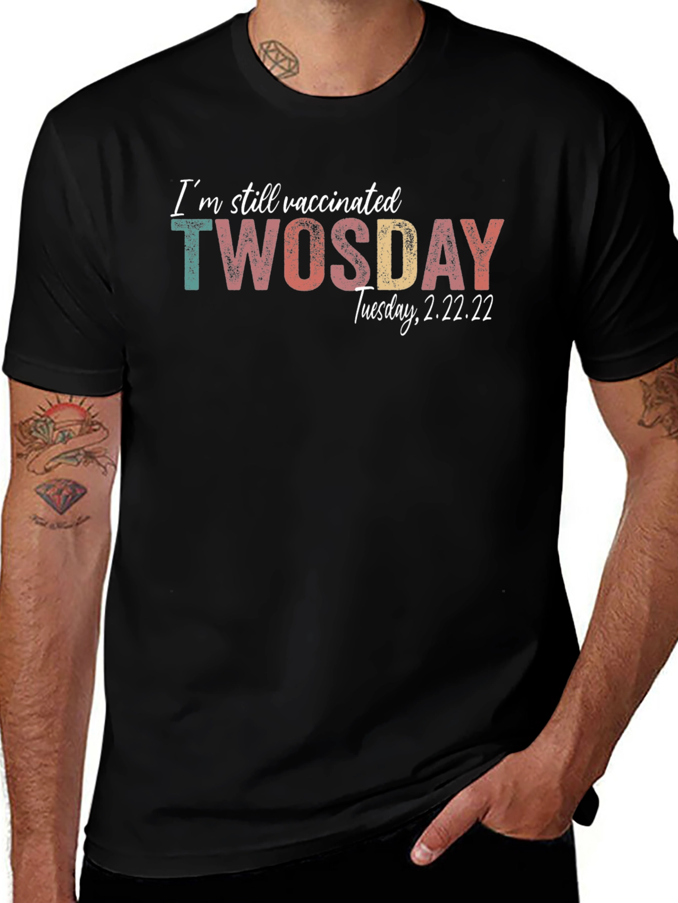 Vaccinated TWOSDAY Tuesday 2.22.22 T-Shirt