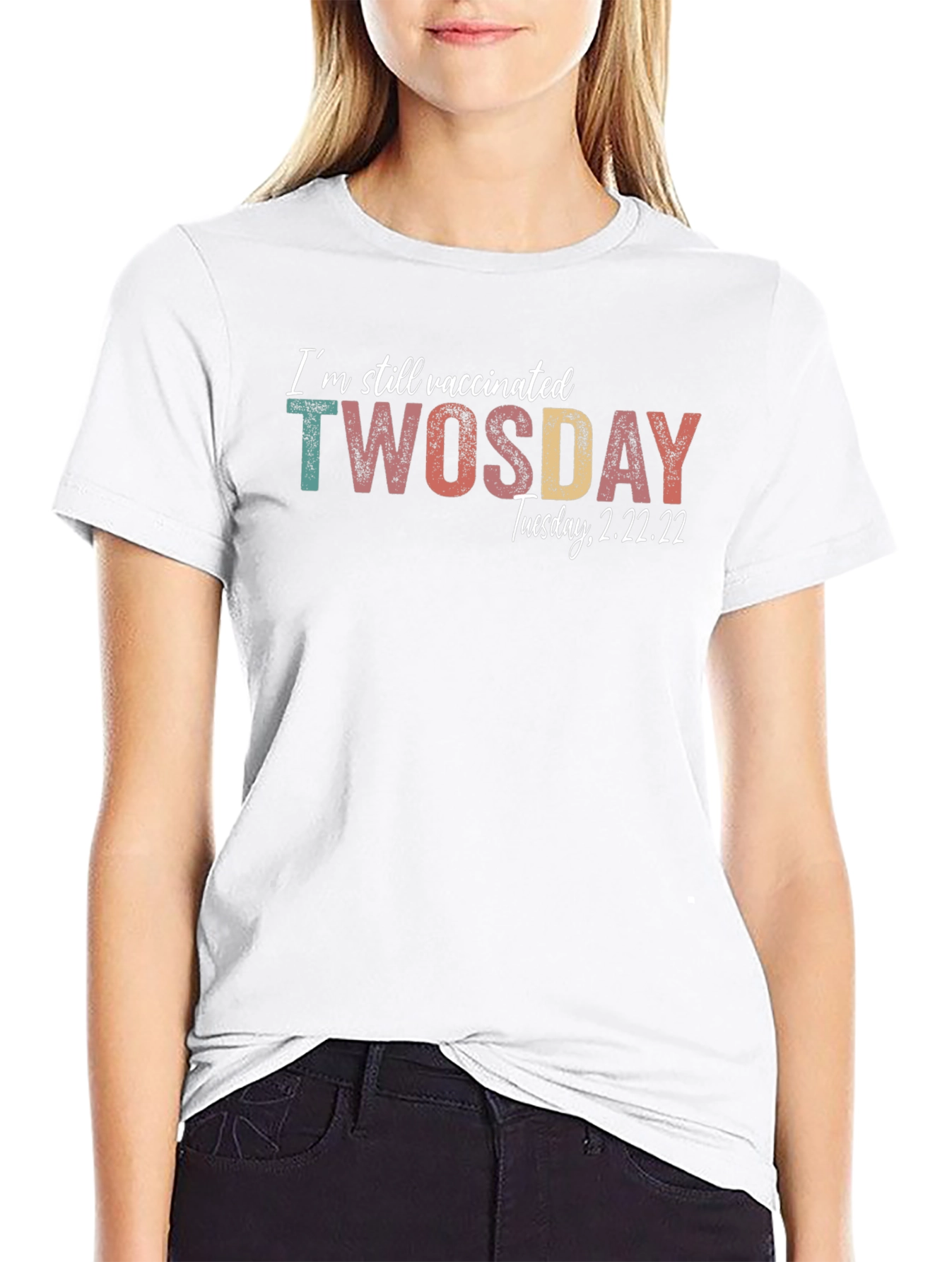 Vaccinated TWOSDAY Tuesday 2.22.22 T-Shirt