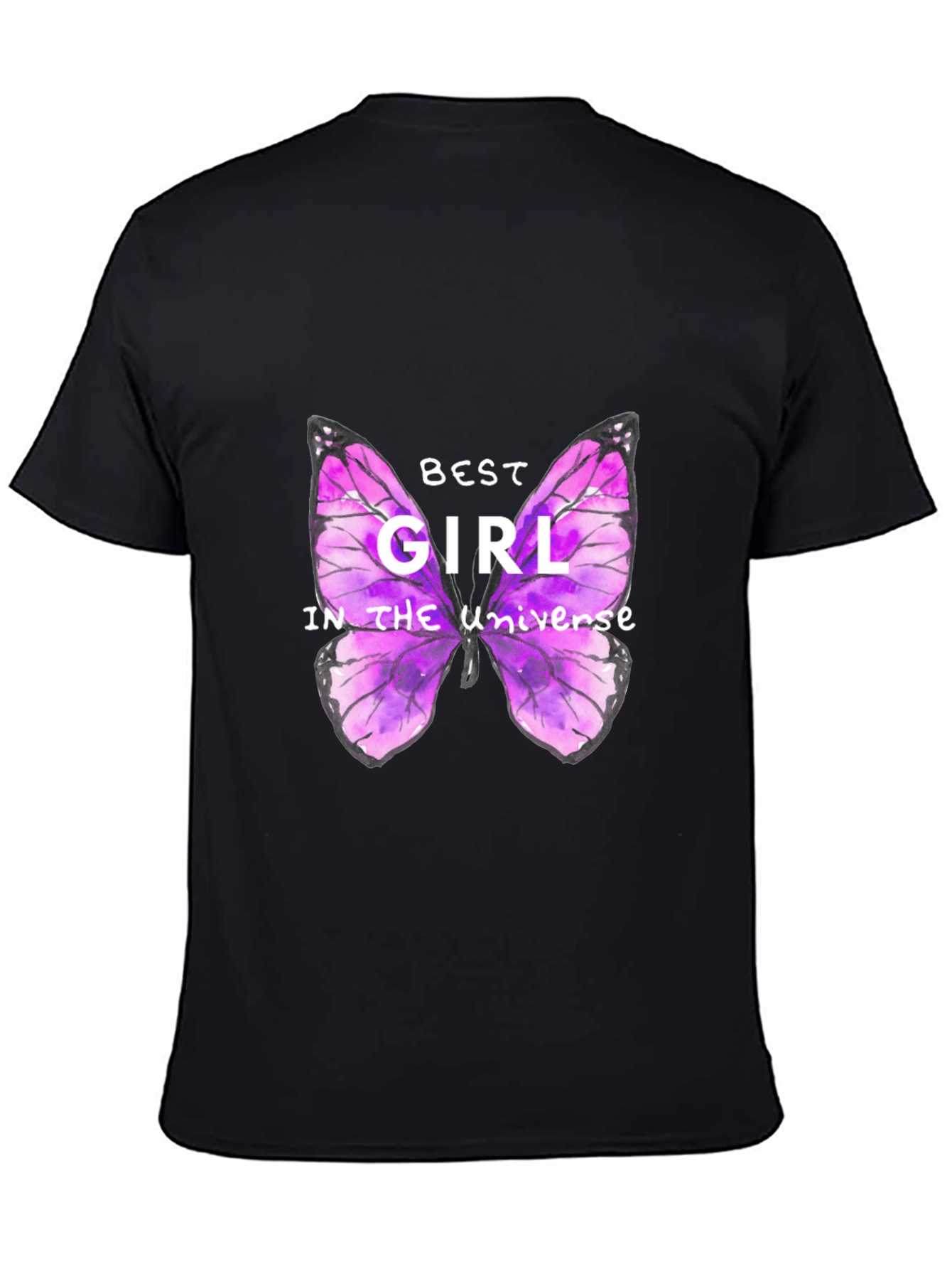 Best Girl Butterfly Graphic T-Shirt