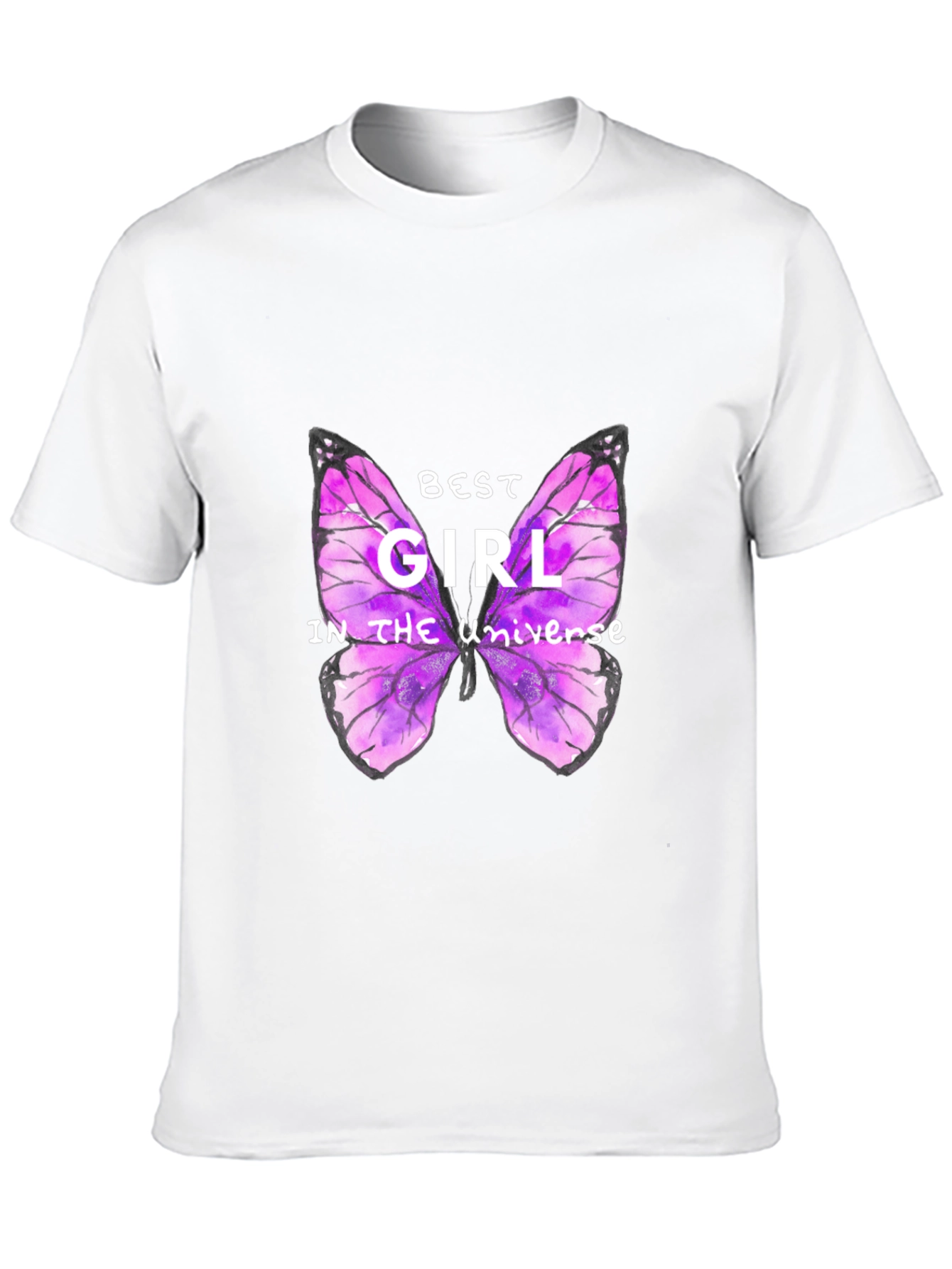 Best Girl Butterfly Graphic T-Shirt
