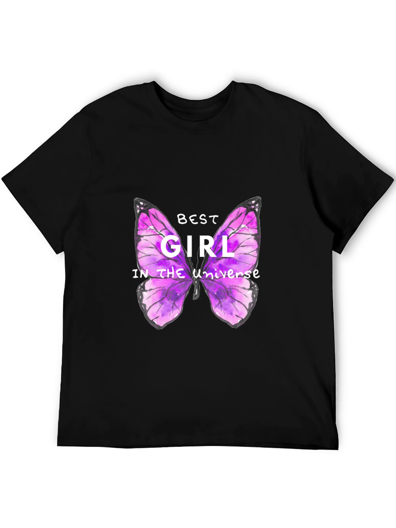 Best Girl Butterfly Graphic T-Shirt
