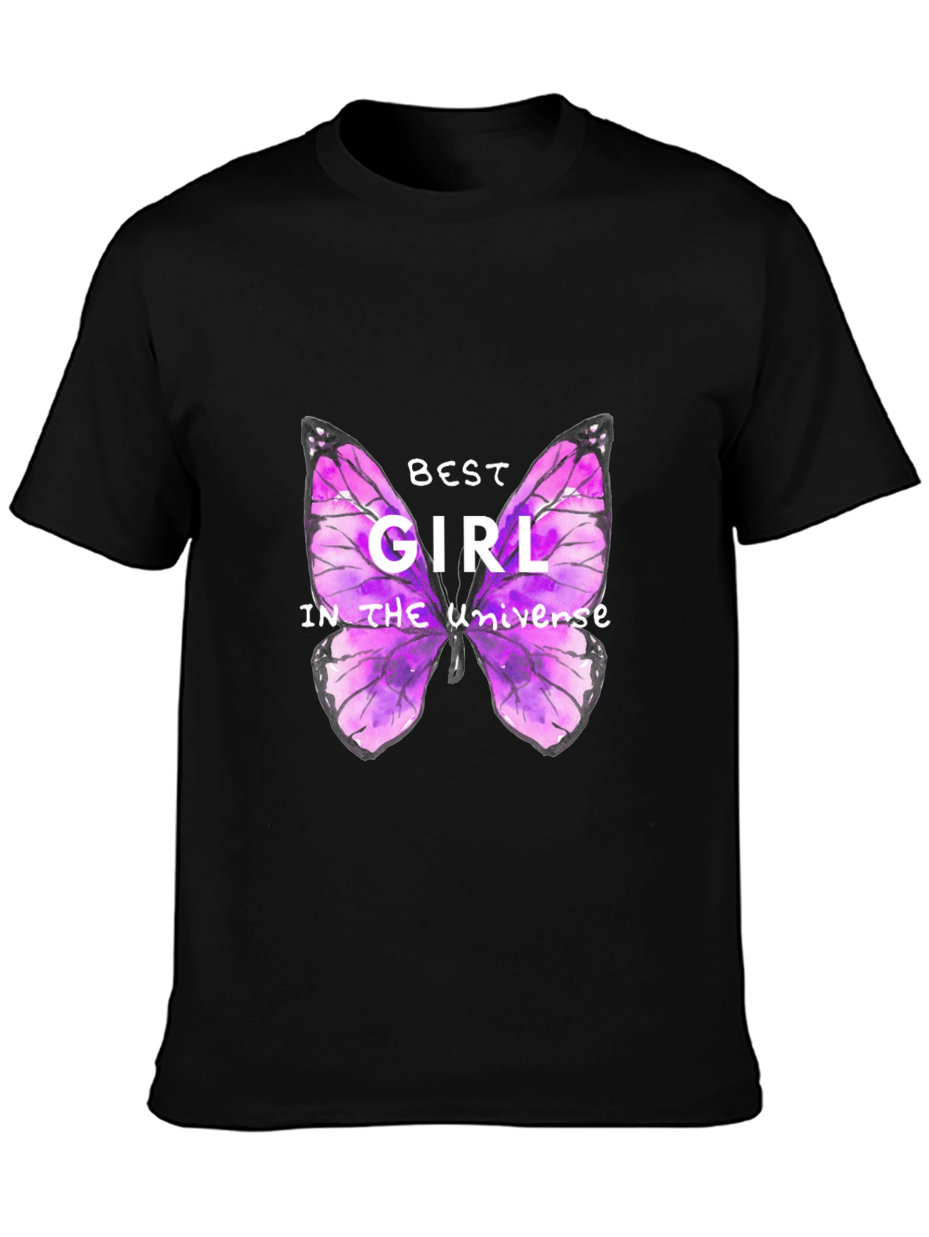 Best Girl Butterfly Graphic T-Shirt