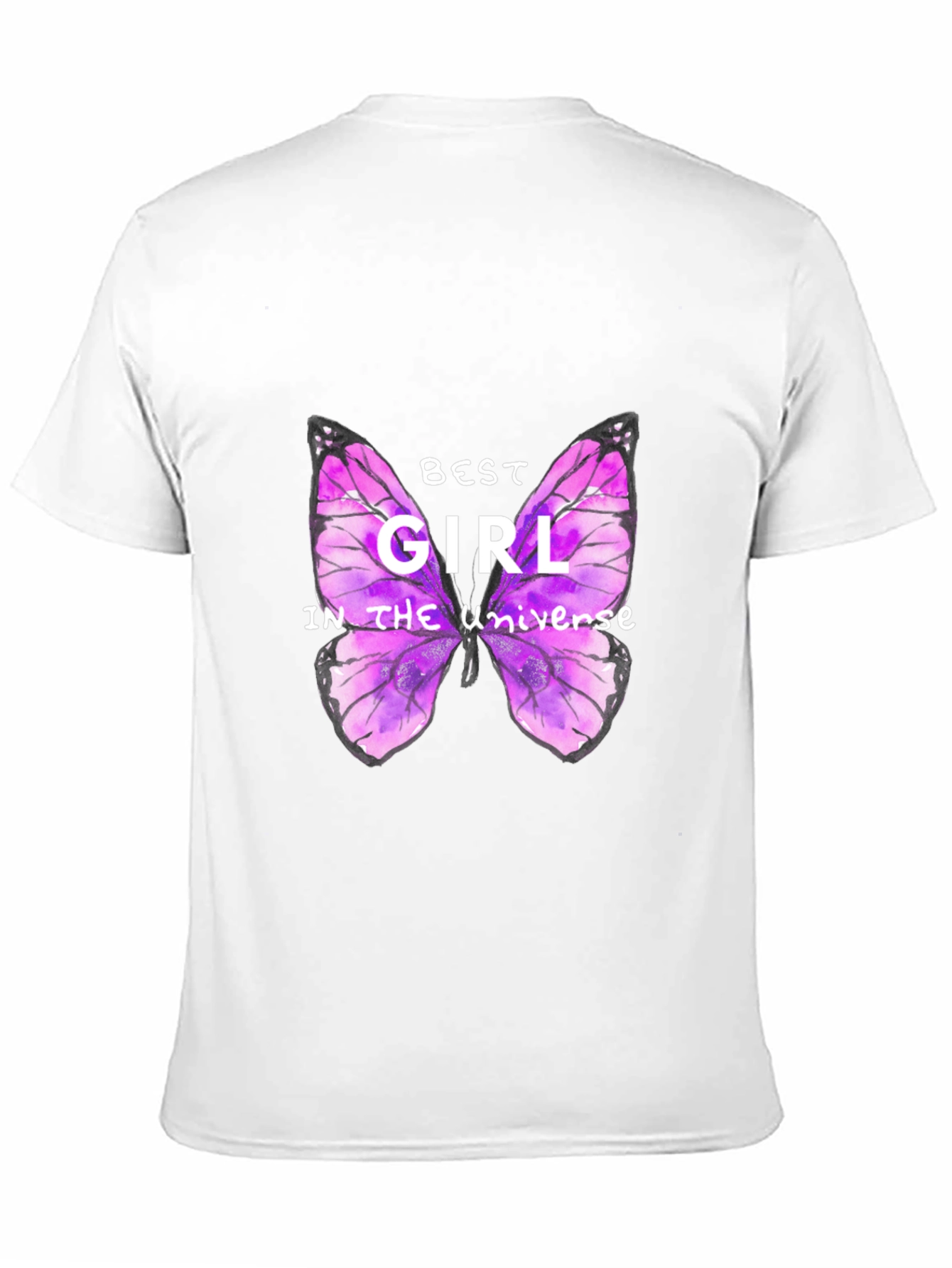 Best Girl Butterfly Graphic T-Shirt