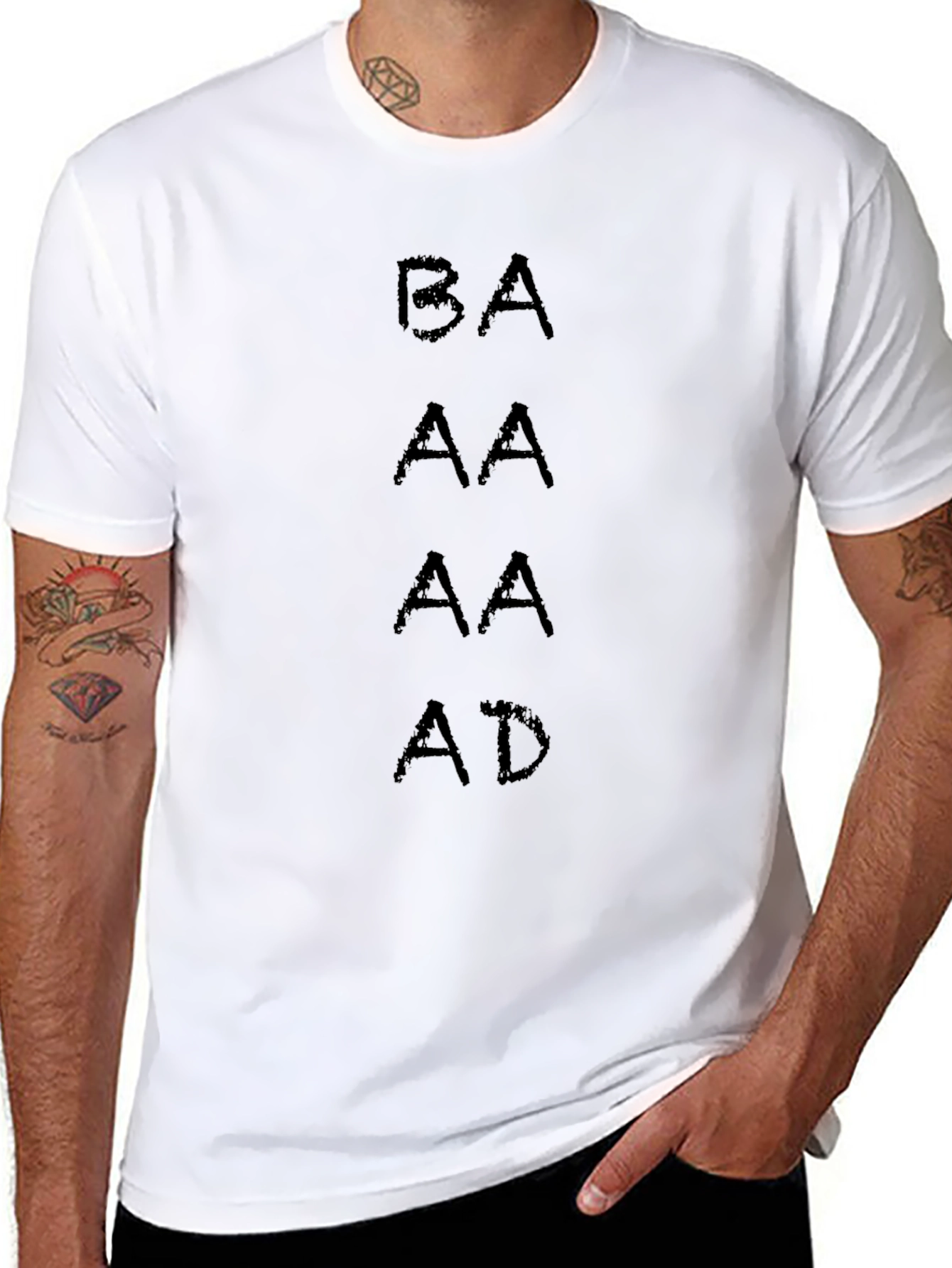 BAAA AD T-Shirt - Funny Sheep Pun Tee