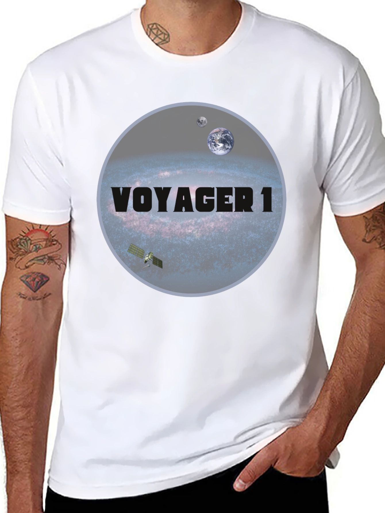 Voyager 1 Galaxy T-Shirt - Space Exploration Tee