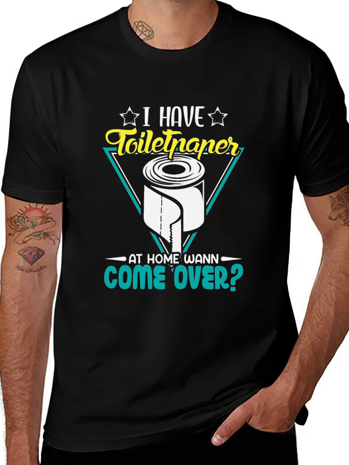 Toilet Paper Humor T-Shirt - Come Over?