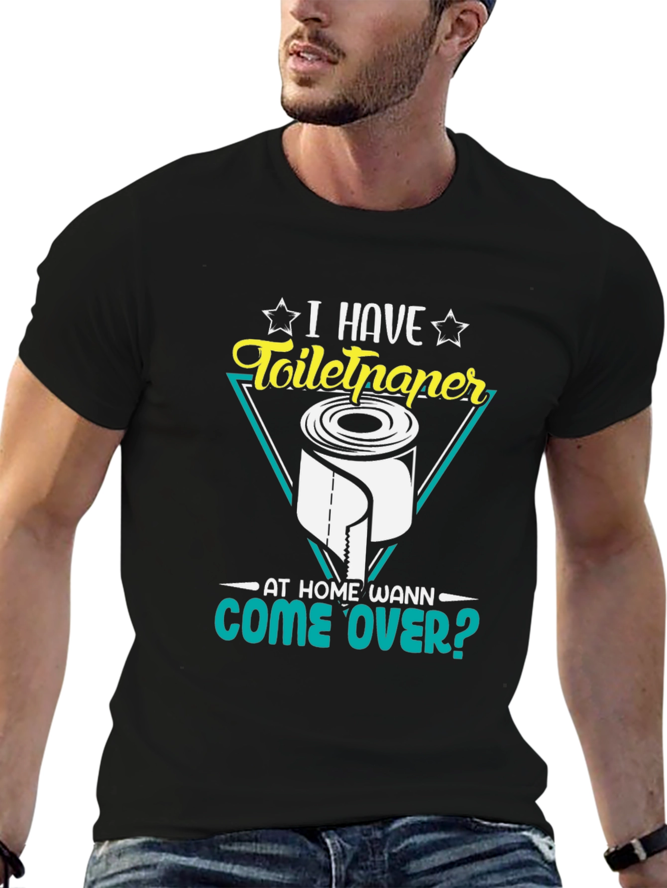 Toilet Paper Humor T-Shirt - Come Over?