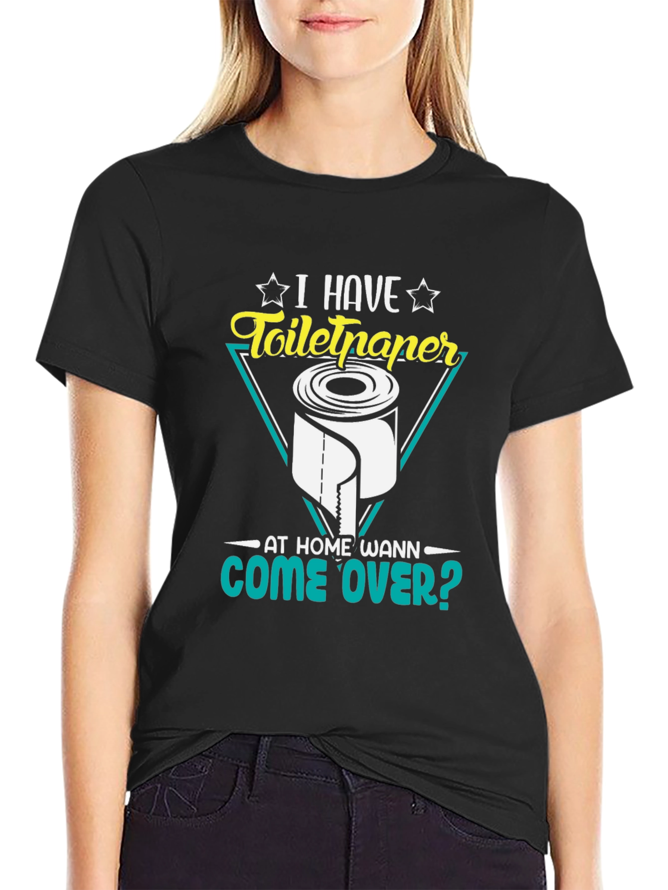 Toilet Paper Humor T-Shirt - Come Over?