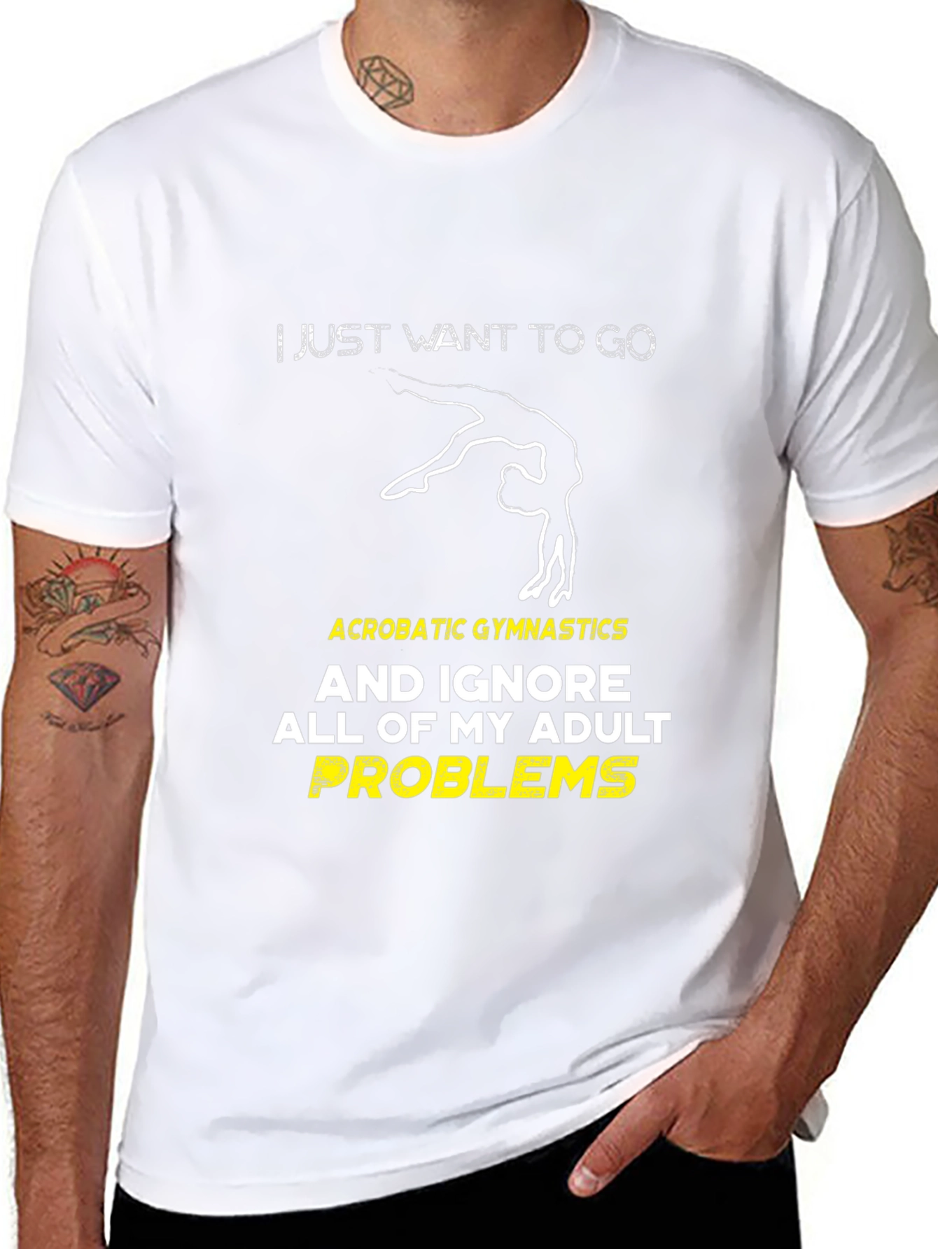 Acrobatic Gymnastics Adult Problems T-Shirt