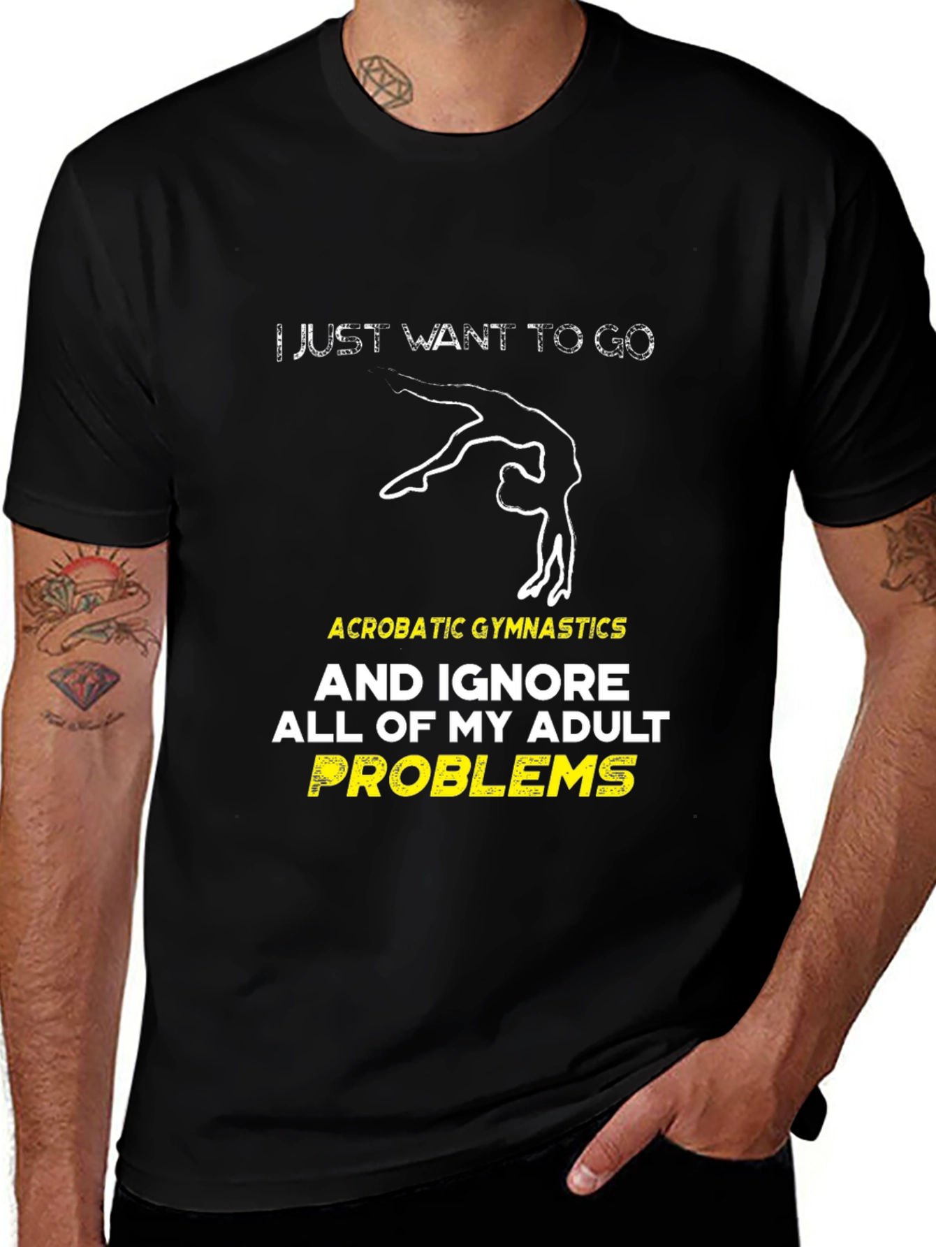 Acrobatic Gymnastics Adult Problems T-Shirt