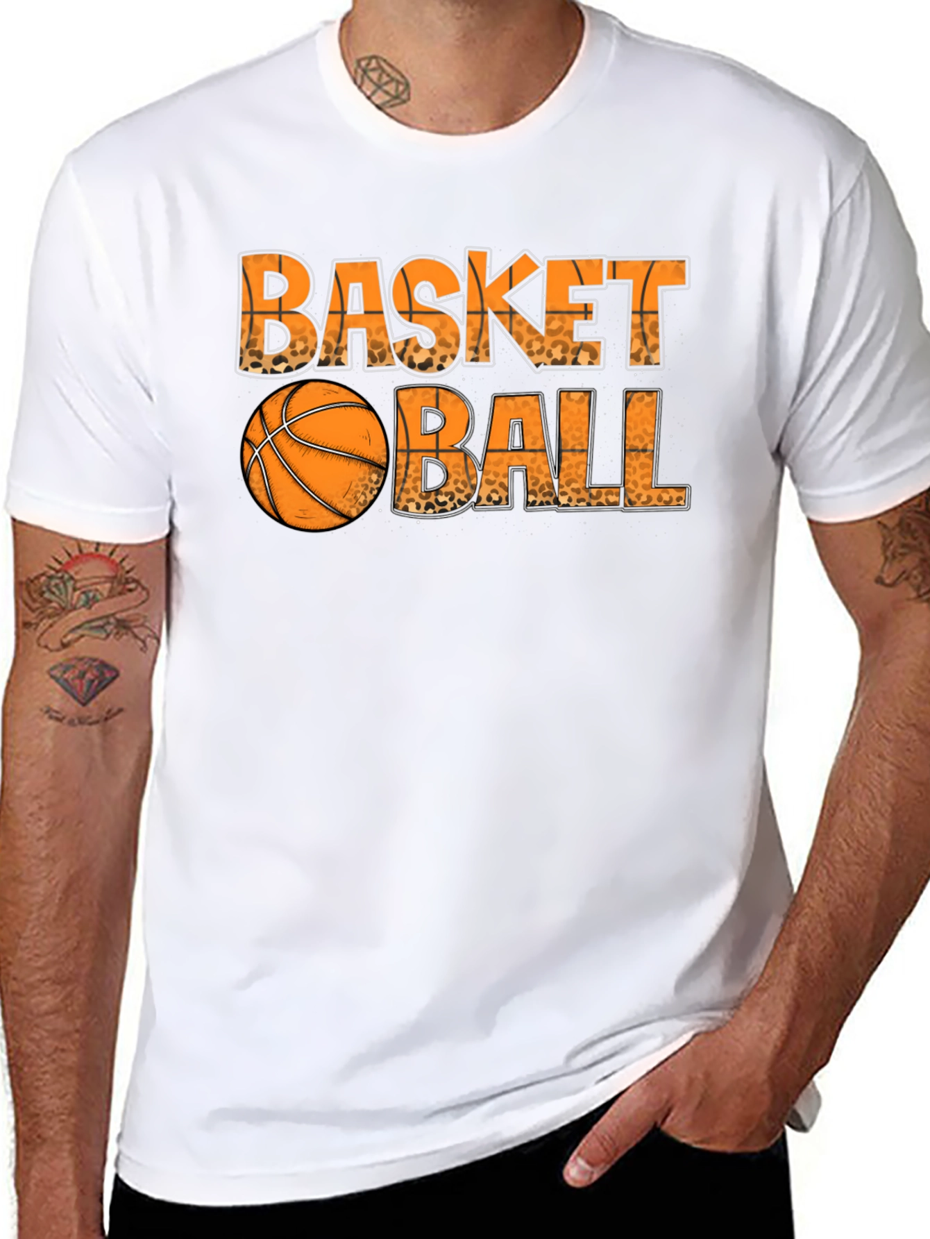 Basketball Graphic T-Shirt - Casual Sportswear