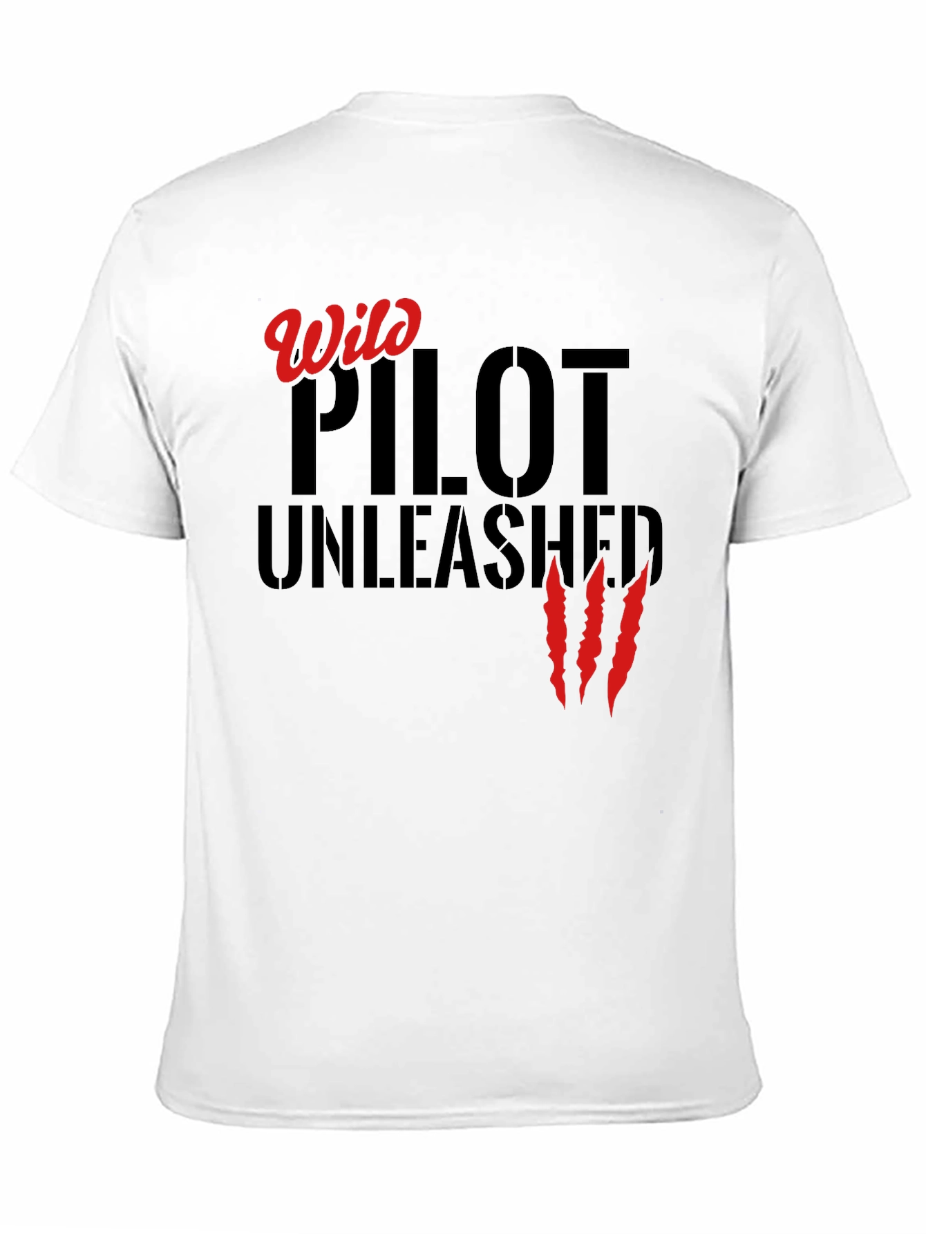 Wild Pilot Unleashed T-Shirt - Black Cotton Tee