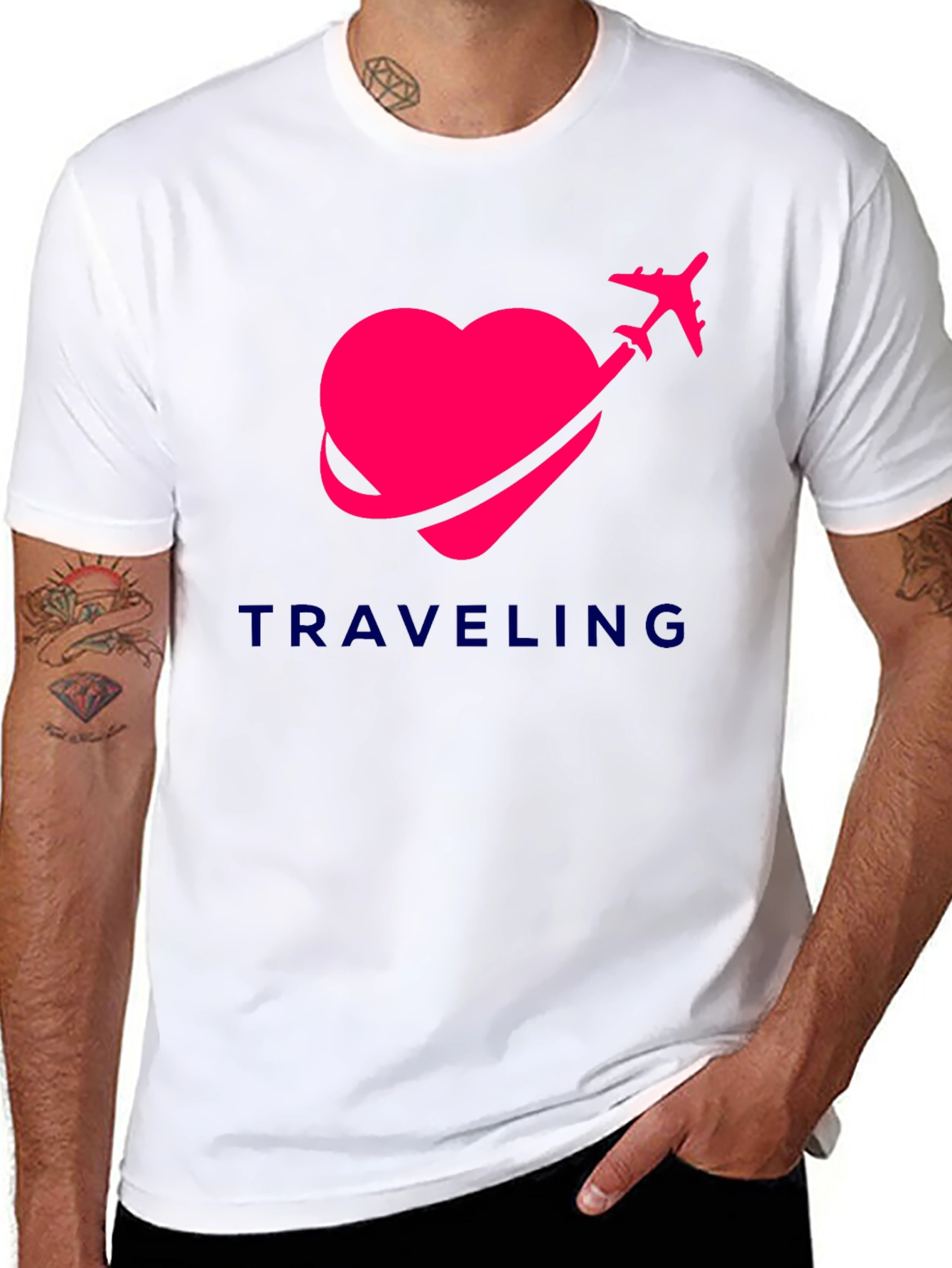 Traveling Heart Graphic T-Shirt