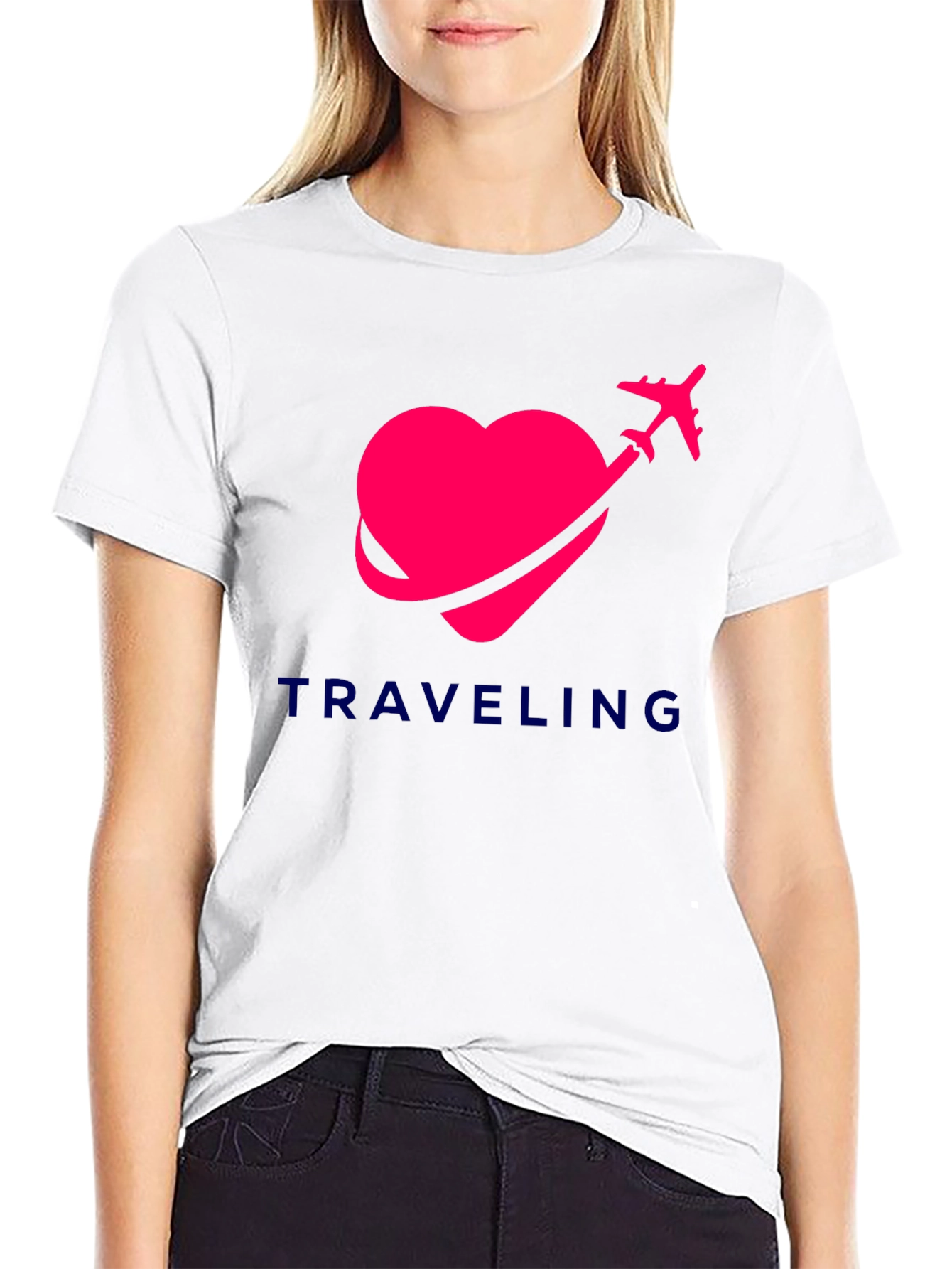 Traveling Heart Graphic T-Shirt