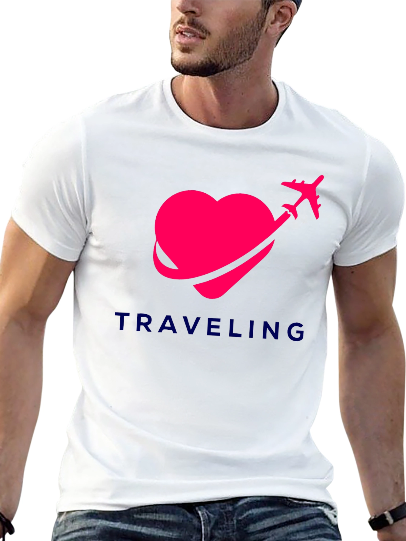 Traveling Heart Graphic T-Shirt