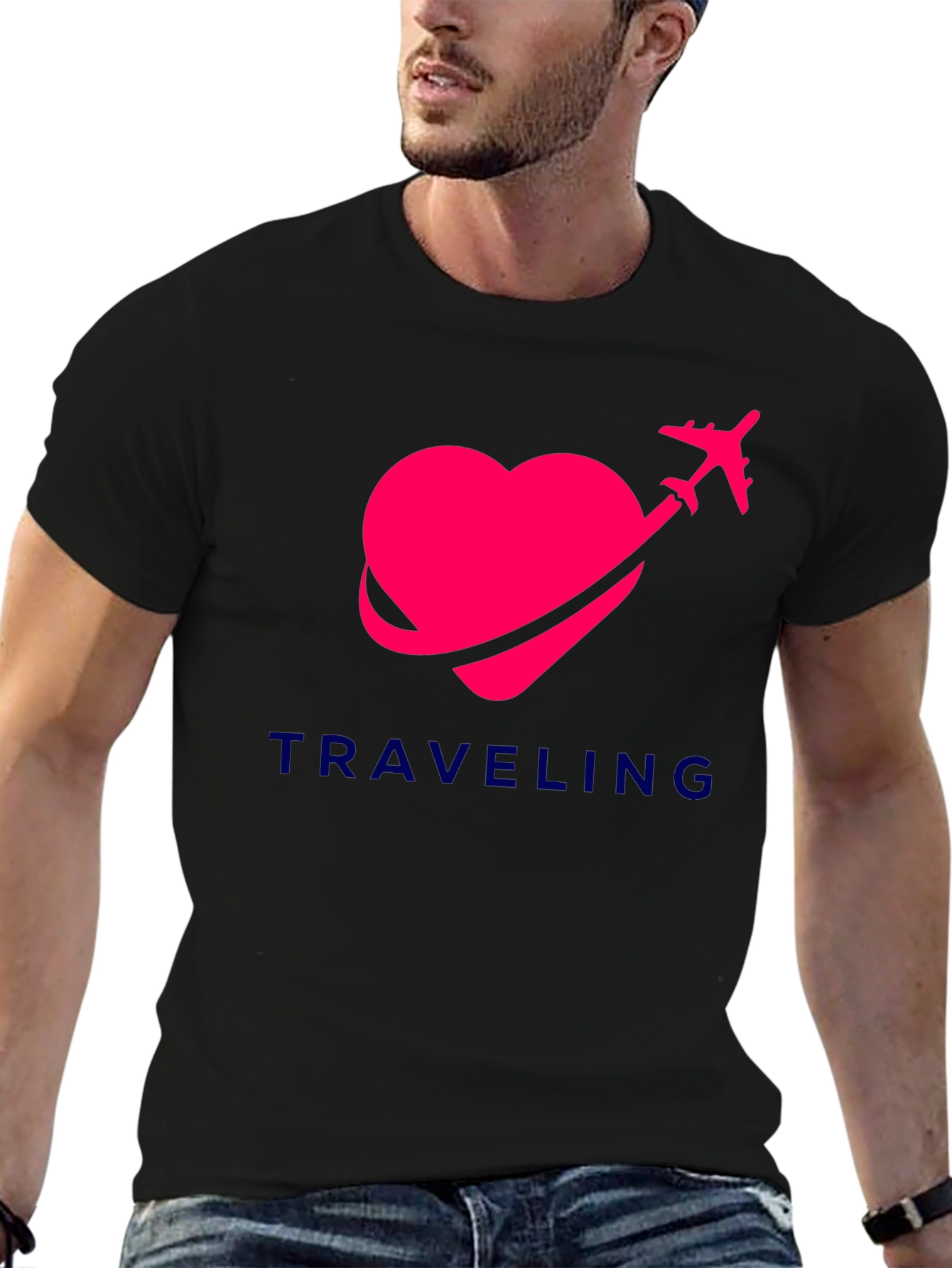 Traveling Heart Graphic T-Shirt