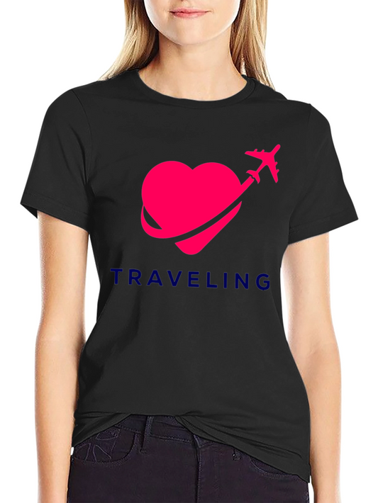 Traveling Heart Graphic T-Shirt
