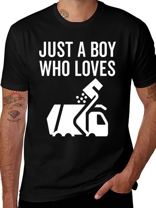 Boy Who Loves Garbage Trucks T-Shirt