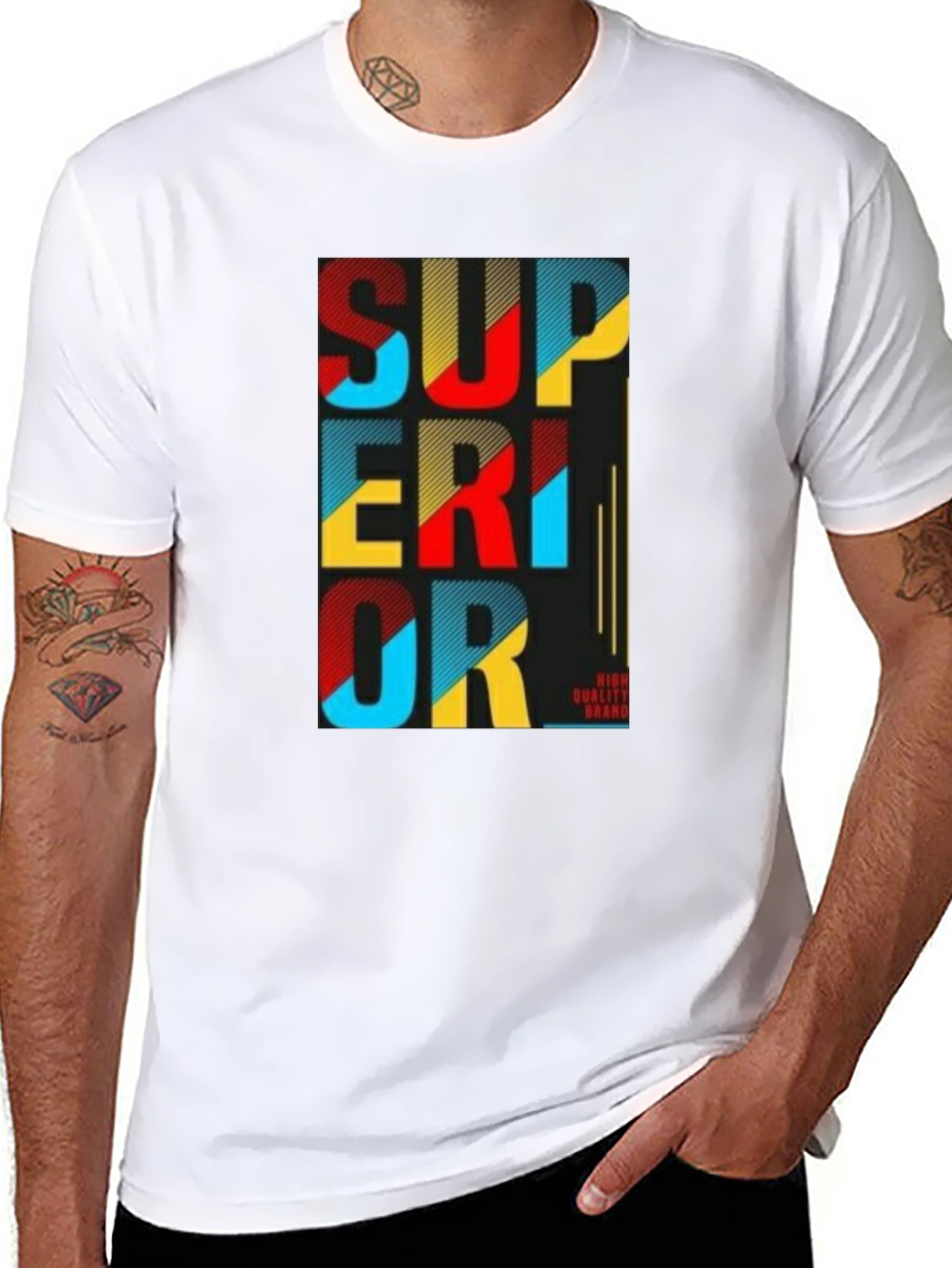 Superior Graphic Print Tee - Black