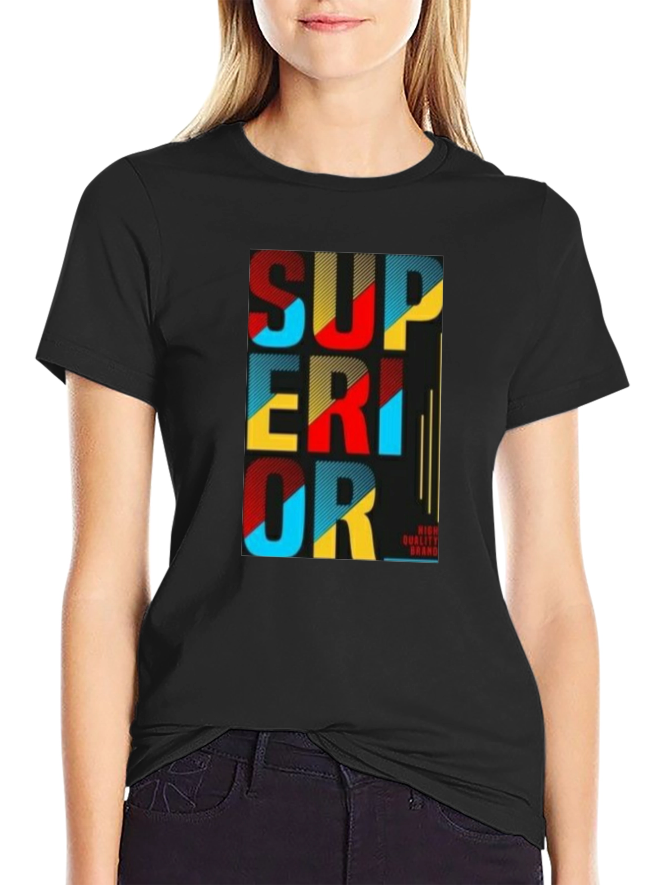 Superior Graphic Print Tee - Black