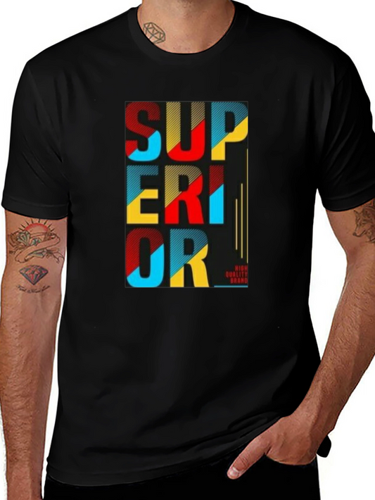 Superior Graphic Print Tee - Black