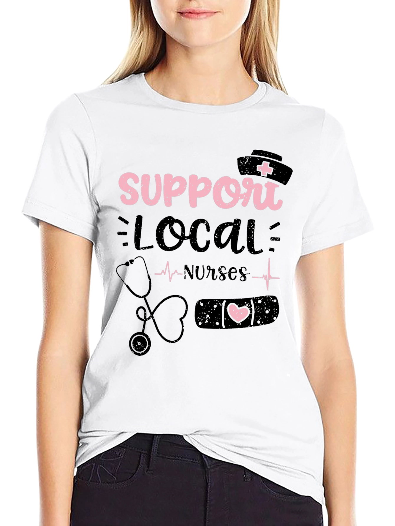Support Local Nurses Graphic Tee