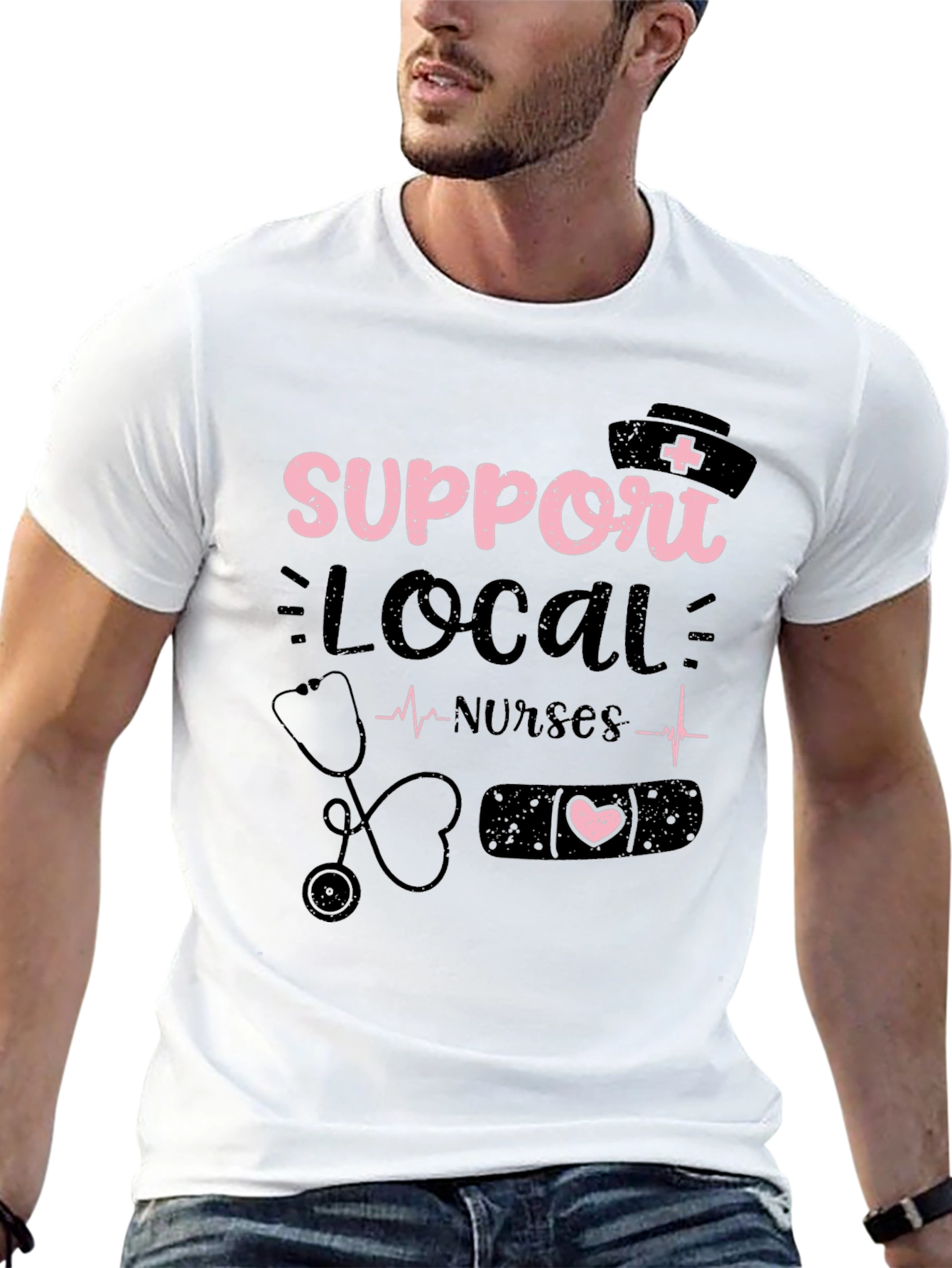 Support Local Nurses Graphic Tee