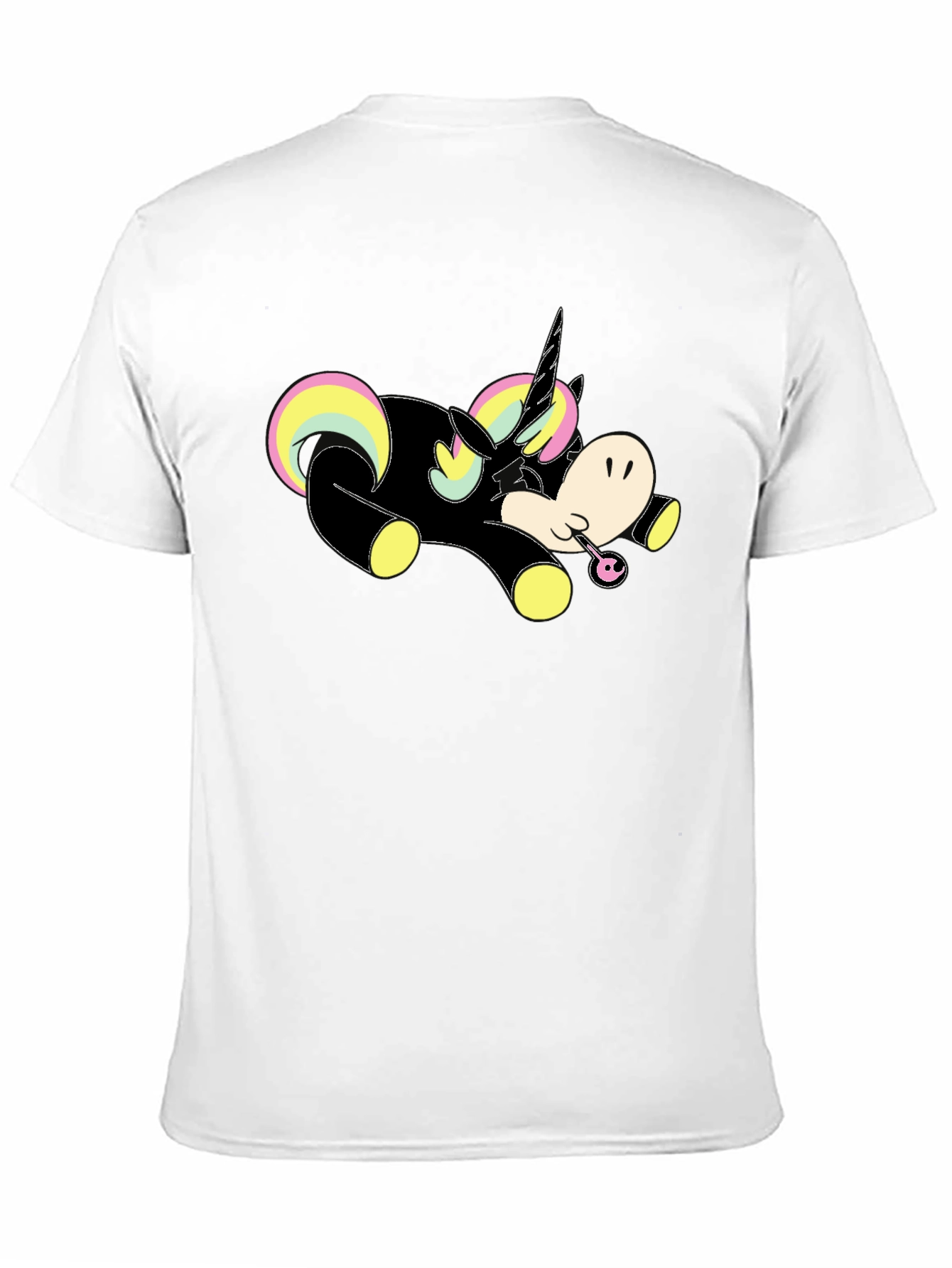 Unicorn Black T-Shirt Graphic Tee