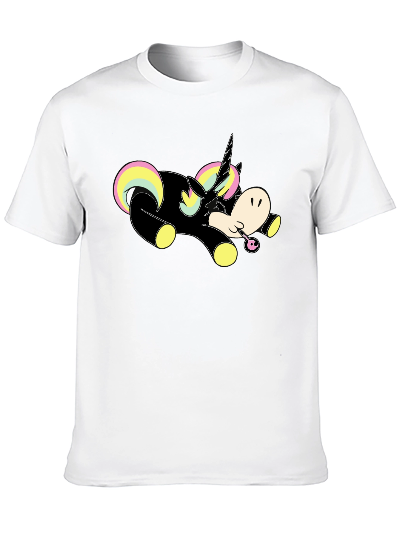 Unicorn Black T-Shirt Graphic Tee