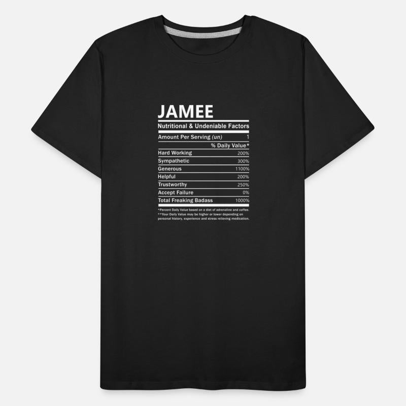 Jamee Name T Shirt - Jamee Nutritional And Undenia