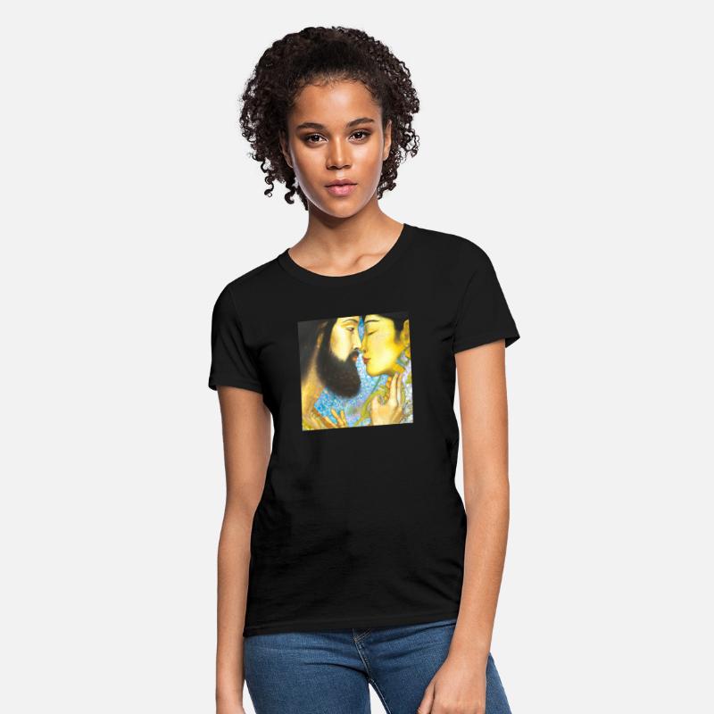 Jesus and Guanyin in "The Kiss" III