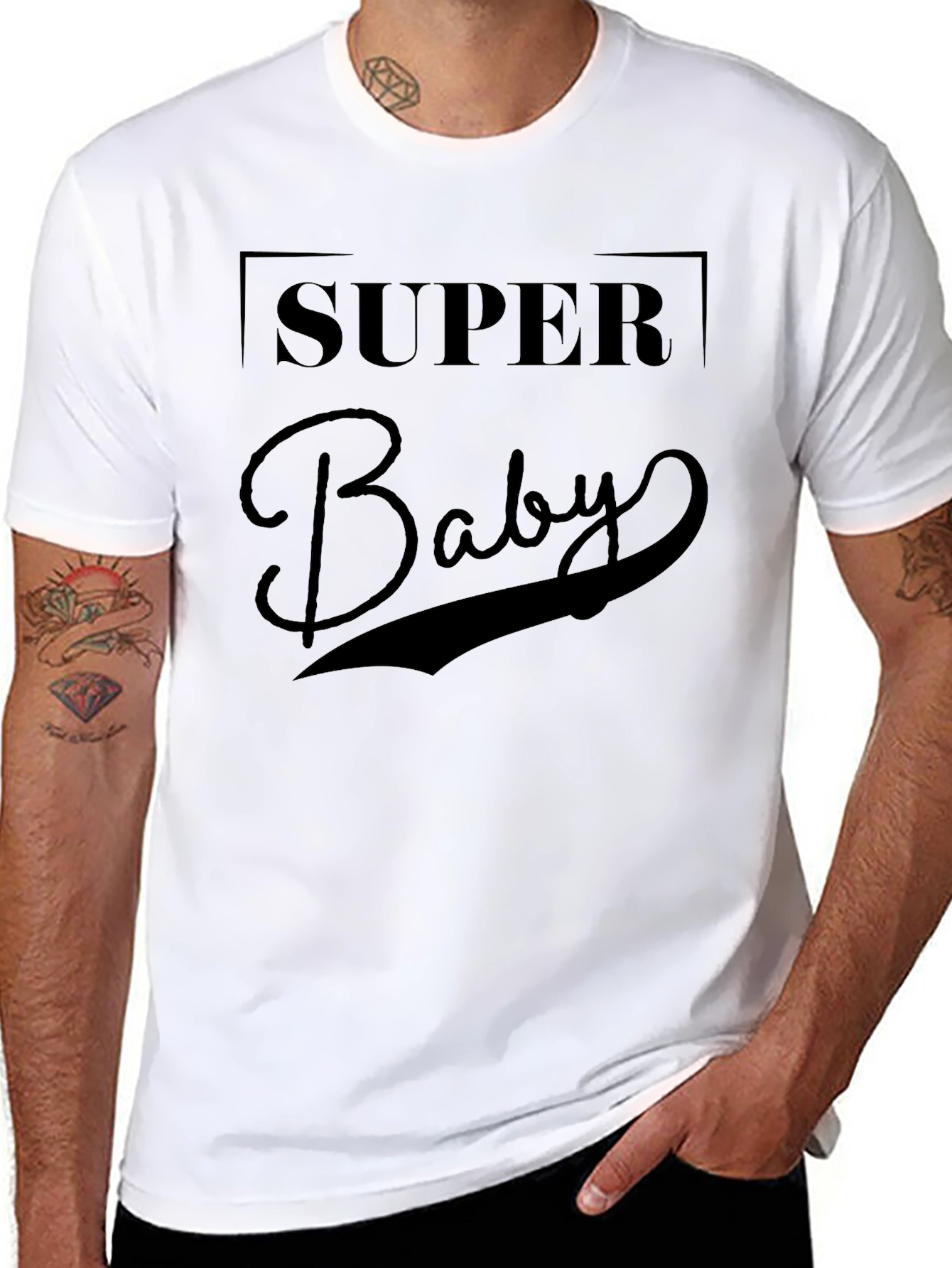 Super Baby Graphic T-Shirt - Soft Cotton Blend Tee