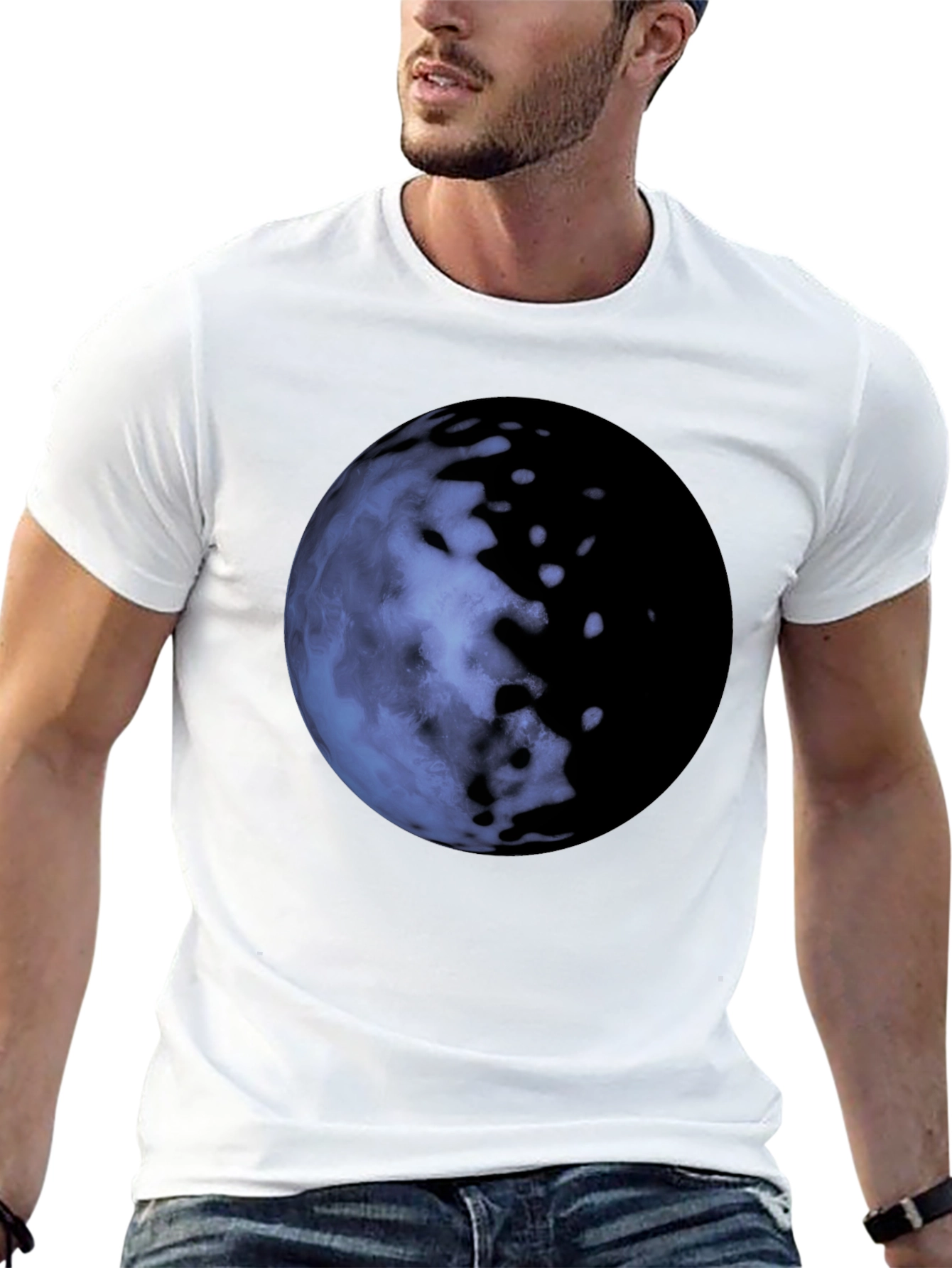 Titan Planet Graphic Tee - Soft Cotton