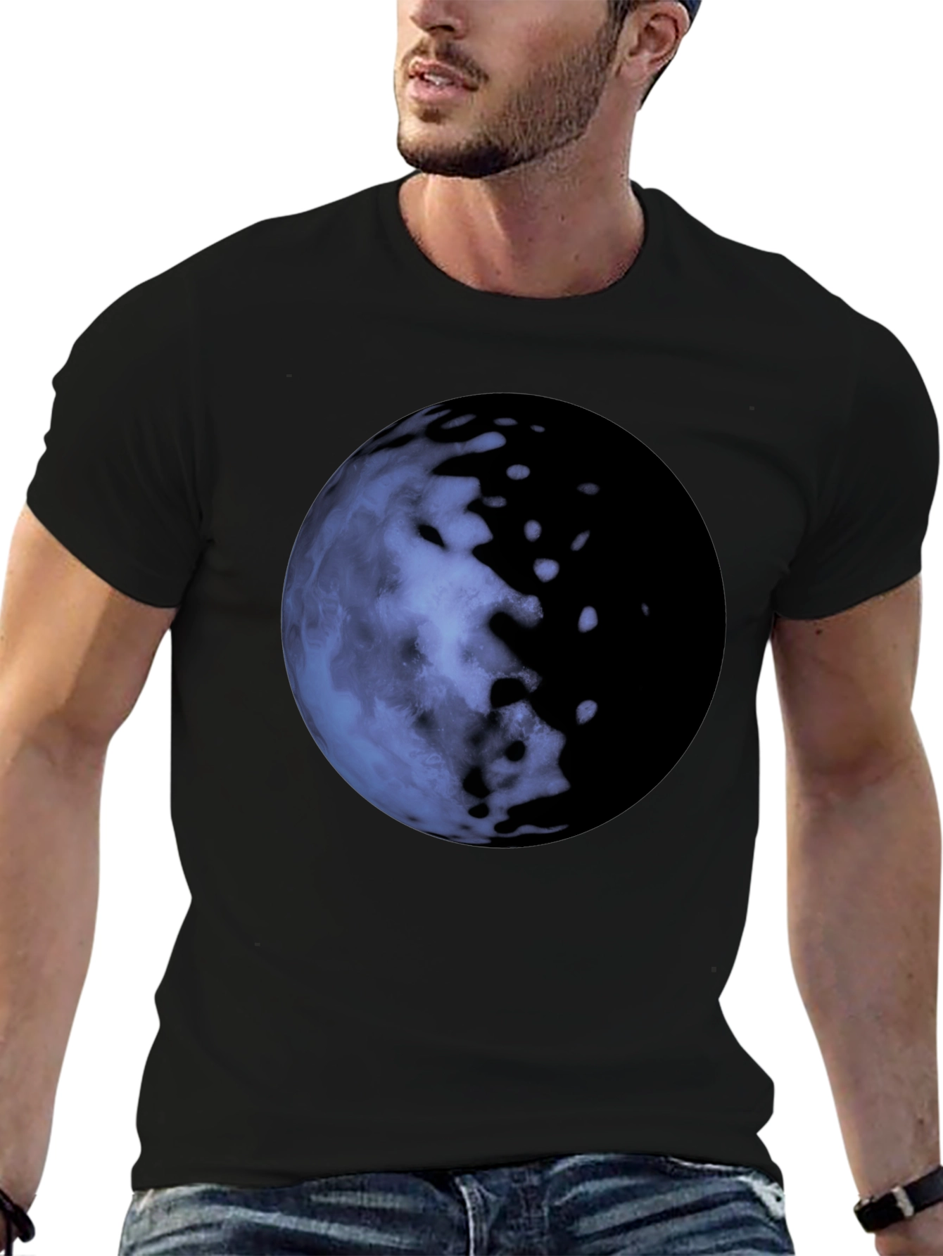Titan Planet Graphic Tee - Soft Cotton